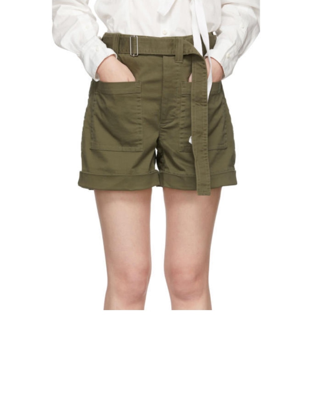 Proenza Schouler cotton twill shorts black